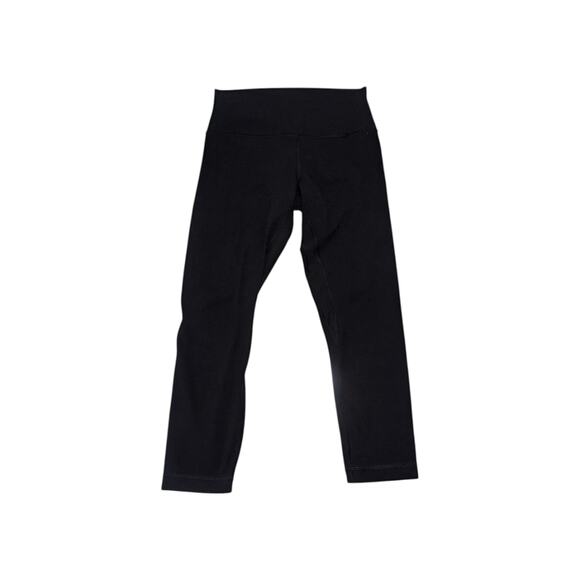 Lululemon Align Crop Leggings 23in Black Womens 8 Sportswear Activewear Workout - Picture 1 of 5
